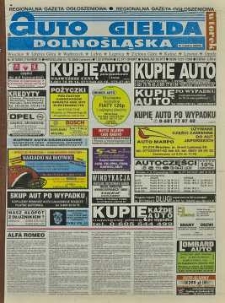 Auto Giełda Dolnośląska : regionalna gazeta ogłoszeniowa, 2000, nr 87 (715) [31.10]