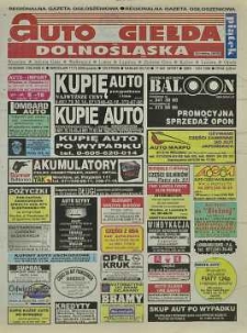 Auto Giełda Dolnośląska : regionalna gazeta ogłoszeniowa, 2000, nr 92 (720) [17.11]