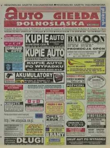 Auto Giełda Dolnośląska : regionalna gazeta ogłoszeniowa, 2000, nr 96 (724) [1.12]