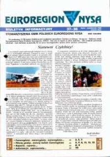 Euroregion Nysa : biuletyn informacyjny Stowarzyszenia Gmin Polskich Euroregionu Nysa, 1998, nr 37-38