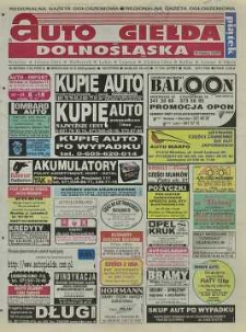 Auto Giełda Dolnośląska : regionalna gazeta ogłoszeniowa, 2000, nr 98 (726) [8.12]