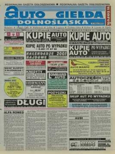 Auto Giełda Dolnośląska : regionalna gazeta ogłoszeniowa, 2000, nr 101 (729) [19.12]