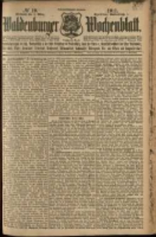 Waldenburger Wochenblatt, Jg. 57, 1911, nr 19