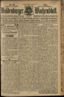 Waldenburger Wochenblatt, Jg. 57, 1911, nr 20
