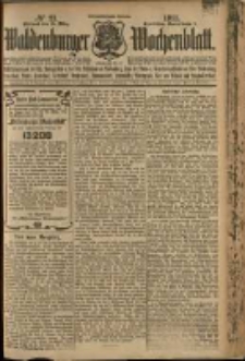 Waldenburger Wochenblatt, Jg. 57, 1911, nr 21
