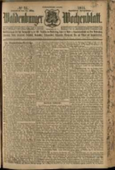 Waldenburger Wochenblatt, Jg. 57, 1911, nr 24
