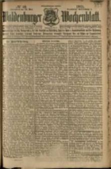 Waldenburger Wochenblatt, Jg. 57, 1911, nr 40