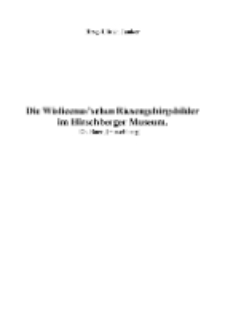 Die Wislicenus’schen Riesengebirgsbilder im Hirschberger Museum [Dokument elektroniczny]