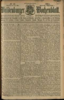 Waldenburger Wochenblatt, Jg. 57, 1911, nr 41