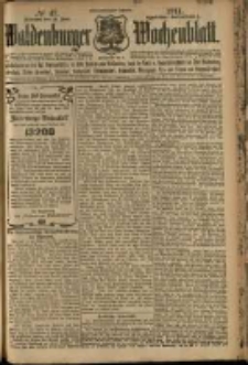 Waldenburger Wochenblatt, Jg. 57, 1911, nr 47