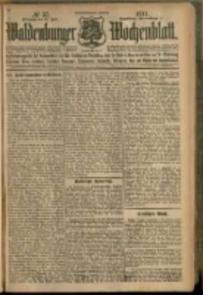Waldenburger Wochenblatt, Jg. 57, 1911, nr 57