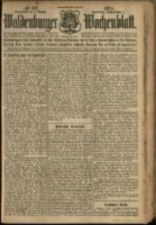 Waldenburger Wochenblatt, Jg. 57, 1911, nr 62
