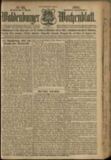 Waldenburger Wochenblatt, Jg. 57, 1911, nr 63