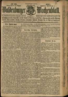 Waldenburger Wochenblatt, Jg. 57, 1911, nr 66