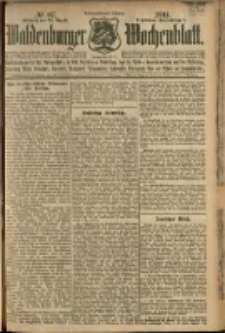 Waldenburger Wochenblatt, Jg. 57, 1911, nr 67