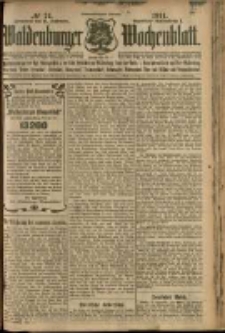 Waldenburger Wochenblatt, Jg. 57, 1911, nr 74
