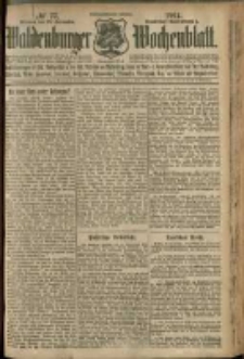 Waldenburger Wochenblatt, Jg. 57, 1911, nr 77