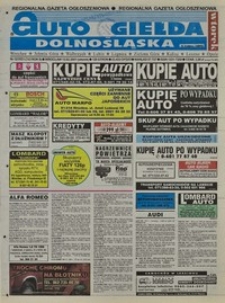 Auto Giełda Dolnośląska : regionalna gazeta ogłoszeniowa, 2001, nr 12 (743) [13.02]