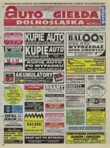 Auto Giełda Dolnośląska : regionalna gazeta ogłoszeniowa, 2001, nr 13 (744) [16.02]