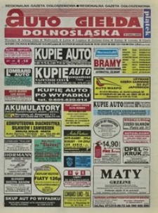 Auto Giełda Dolnośląska : regionalna gazeta ogłoszeniowa, 2001, nr 21 (752) [16.03]