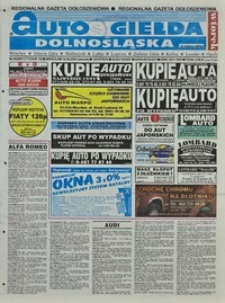 Auto Giełda Dolnośląska : regionalna gazeta ogłoszeniowa, 2001, nr 46 (775) [12.06]