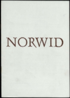 Norwid - program [Dokument życia społecznego]
