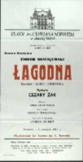 Łagodna - afisz [Dokument życia społecznego]