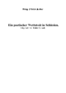 Ein poetischer Wettstreit in Schlesien [Dokument elektroniczny]