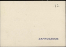 Eugenia Myssak - zaproszenie [Dokumenty życia społecznego]