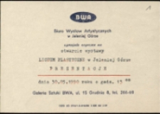 Liceum Plastyczne w Jeleniej Górze. Prezentacje - zaproszenie [Dokumenty życia społecznego]