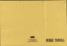 Heikki Toivola - folder [Dokumenty życia społecznego]