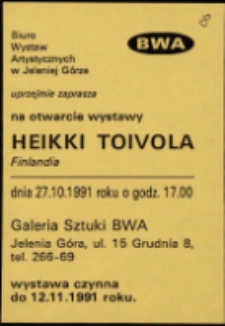 Heikki Toivola. Finlandia - zaproszenie [Dokumenty życia społecznego]