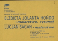 Elżbieta Jolanta Hońdo, Lucjan Sagan. Terra i Labirynt - zaproszenie [Dokumenty życia społecznego]