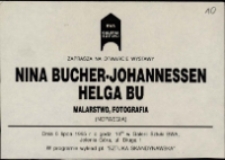 Nina Bucher-Johannessen, Helga Bu. Malarstwo. Fotografia - zaproszenie [Dokument życia społecznego]