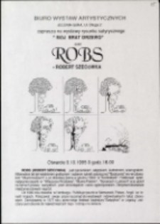 Robert Szecówka-Robs. Mój brat drzewo. Rysunek satyryczny - afisz [Dokument życia społecznego]