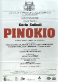 Pinokio - afisz premierowy [Dokument życia społecznego]