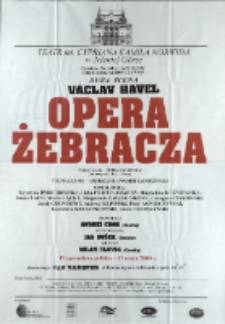 Opera żebracza - afisz premierowy [Dokument życia społecznego]