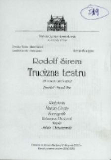 Trucizna teatru - program [Dokument życia społecznego]