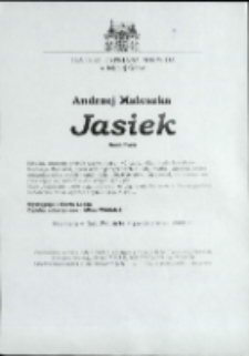 Jasiek - ulotka [Dokument życia społecznego]