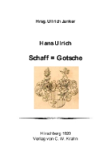 Hans Ulrich Schaff = Gotsche [Dokument elektroniczny]