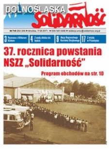 Dolnośląska Solidarność, 2017, nr 7/8 (383-384)