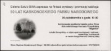 50 lat Karkonoskiego Parku Narodowego - ulotka [Dokument życia społecznego]