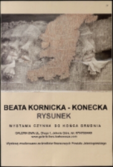 Beata Kornicka-Konecka. Rysunek - plakat [Dokument życia społecznego]
