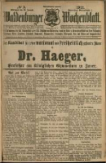 Waldenburger Wochenblatt, Jg. 58, 1912, nr 3