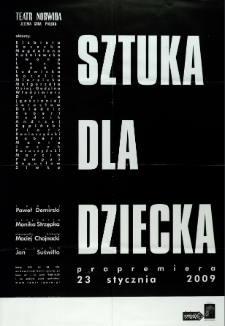 Sztuka dla dziecka - plakat [Dokument życia społecznego]