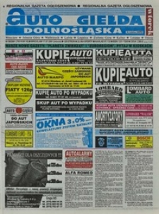 Auto Giełda Dolnośląska : regionalna gazeta ogłoszeniowa, 2001, nr 56 (785) [17.07]
