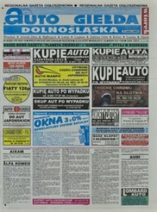 Auto Giełda Dolnośląska : regionalna gazeta ogłoszeniowa, 2001, nr 58 (787) [24.07]