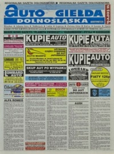 Auto Giełda Dolnośląska : regionalna gazeta ogłoszeniowa, 2001, nr 68 (797) [28.08]
