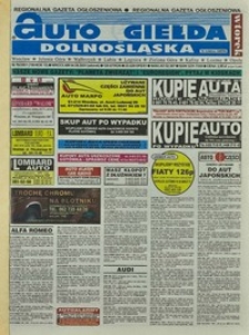 Auto Giełda Dolnośląska : regionalna gazeta ogłoszeniowa, 2001, nr 70 (799) [4.09]