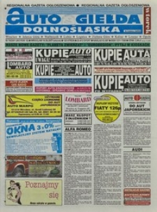 Auto Giełda Dolnośląska : regionalna gazeta ogłoszeniowa, 2001, nr 74 (803) [18.09]